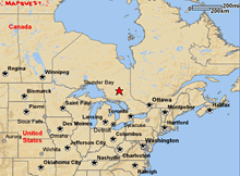 Gogama, Ontario - Area map