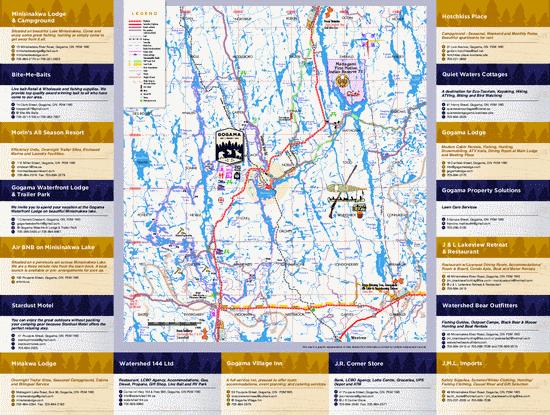 Gogama, Ontario - Area Map back